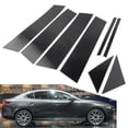 thumbnail image 1 of ZS Gloss Black Auto Pillar Posts Sticker Door Window Decoration Trims For Mazda 3 Sedan 2019 2020 2021 8Pcs, 1 of 12
