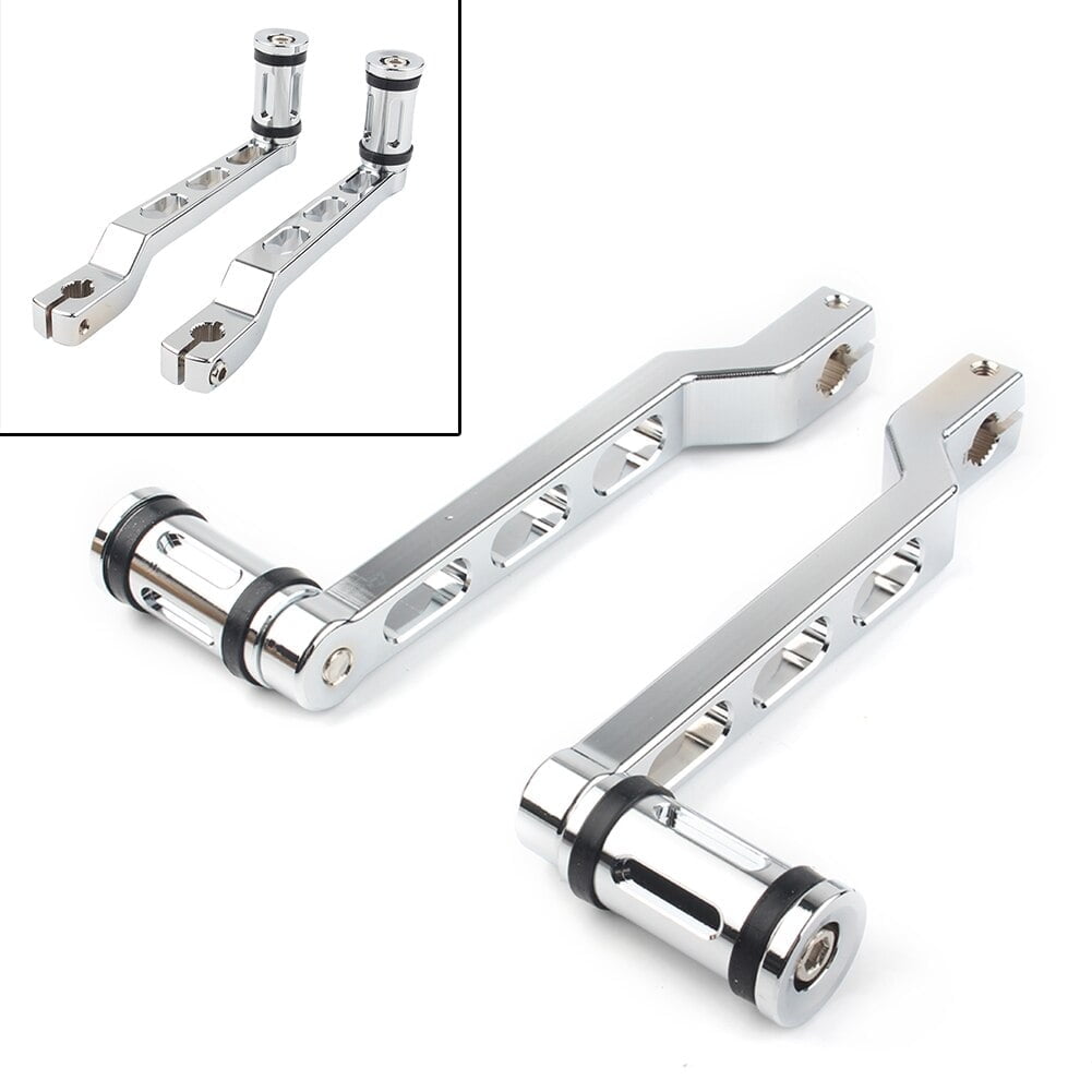 ZS Heel Toe Shift Lever w/ Shifter Peg Chrome for Harley