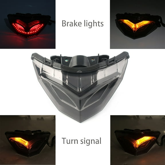 ZS LED Rear Lamp Tail Brake Light Turn Signal for Kawasaki Ninja 250R 300 2013-2017