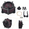 thumbnail image 1 of ZS Motorbike Air Cleaner Spike Intake Filter For Harley Softail 93-15 Touring 93-07, 1 of 5
