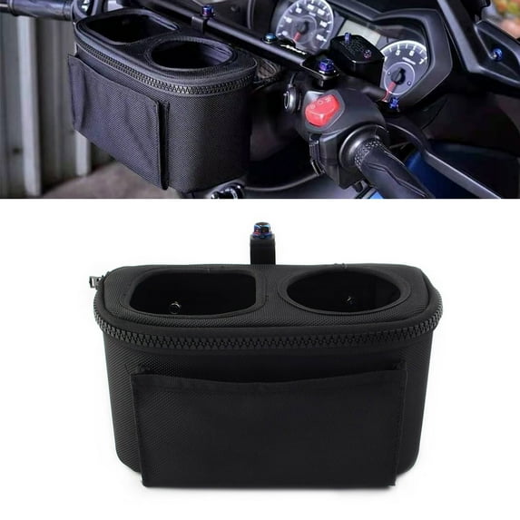 ZS Motorbike Handlebar Water Cup Holder Bottle Bag For YAMAHA NMAX XMAX TMAX 530 500 SX DX