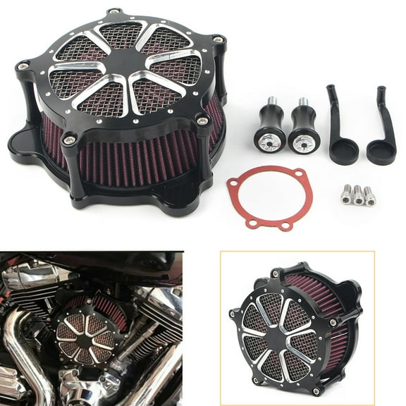 ZS Motorcycle Air Cleaner Air Filter For Harley Touring Dyna Softail
