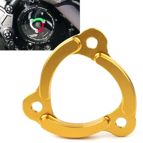 ZS Motorcycle CNC Racing Clear Clutch Cover & Spring Retainer For Ducati 959 1199 1299/Monster 821 Gold