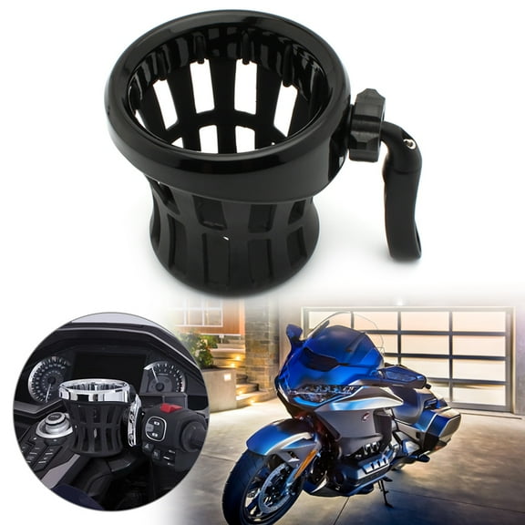ZS Motorcycle Handlebar Cup Holder Drink Mounted For Harley Davidson Dyna Softail Electra Glide XL883 XL1200 1996-up