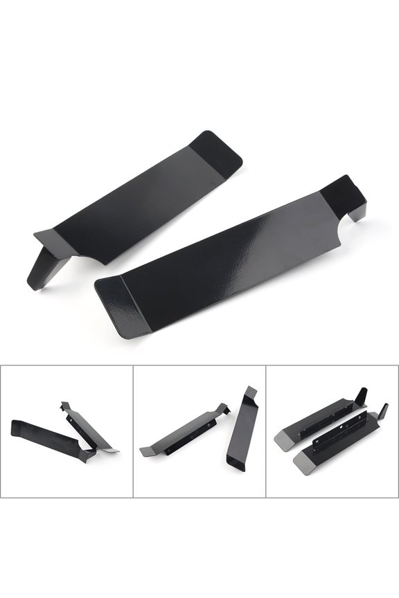 ZS Motorcycle Saddlebag Filler Panels Solid Strips for Harley Road King Electra Glide FLHR 1993-2008 & FLHS 1993 Black