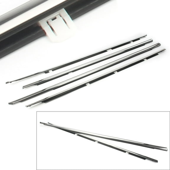 ZS Outside Window Door Belt Weatherstrip Weather Strip Seal Trims For Honda Accord 2008-2012 72910TA0A01 Chrome