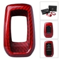 thumbnail image 1 of ZS Real Carbon Fiber Remote Key Cover Case Red Key Shell For Toyota Alphard Rav4 Hilux Car Accessories, 1 of 9