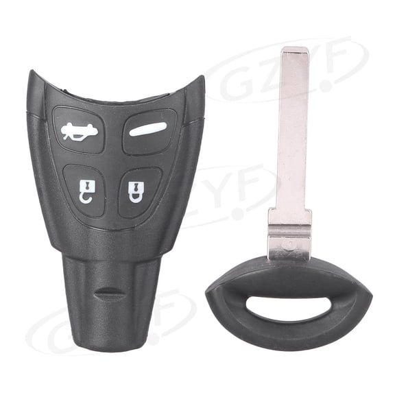 ZS Remote Key Shell and Blade KIT Fit 2003-2007 Saab 9-3 Sport Sedan / Convertible