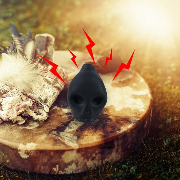 ZSBCMY Authentic Aztec Skull Whistle, Handcrafted Ceramic Death Whistles for Authentic Sound, Durable and Loud 125dB, Ideal for Outdoor Events and Cultural Enthusiasts