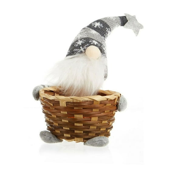 ZSBCMY Christmas Rattan Fruit Basket, Candy Basket, Holiday Decor Home Utensils, Festive Centerpiece, Gift for Family and Friends