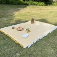 thumbnail image 1 of ZSBCMY Foldable Picnic Blanket, Versatile Outdoor Mat for Beach, Camping, and Home Use, Soft Knitted Polyester/Cotton Blend, Machine Washable, 1 of 6