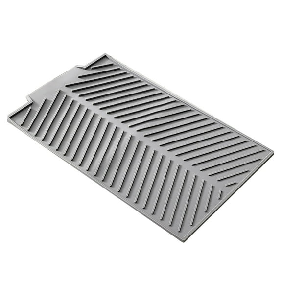 ZSBCMY Folding Draining Board Mat, Large Silicone Trivet Mat, Dishwasher Safe Kitchen Drying Pad for Fast Drying Cookware, Perfect for Home Use