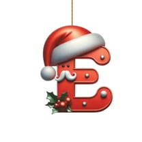 ZSBCMY Personalized Christmas Tree Ornaments, 26 Letters Christmas Decorations, DIY Christmas Tree Hanging Decor, Acrylic Alphabet Pendant for Holiday Home Decor, Festive Room and Porch Decoration