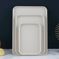 thumbnail image 1 of ZSBCMY Versatile Rectangular Trays Set, Elegant Serving Trays for Tea and Snacks, Stylish Kitchenware Collection, Home Dining Essentials for Gatherings, Easy to Clean Durable Plastics, 1 of 6