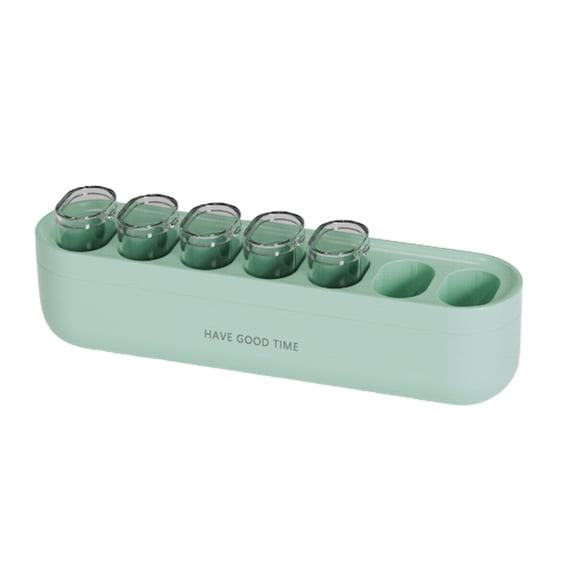 ZSBCMY Weekly Pills Organizer, 7 Compartments Portable Case, Travel Proof Pills Box, Medication Storage for Supplements, Compact Design for Easy Carry