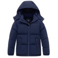 thumbnail image 1 of ZSHOW Big Boy's Recycled Winter Coat Warm Winter Jacket Quilted Puffer Jacket with Hood Navy 14/16, 1 of 9