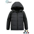 thumbnail image 1 of ZSHOW Boy's Puffer Coat Padded Winter Coat Warm Puffer Jacket with Hood Dark Grey 14/16, 1 of 11
