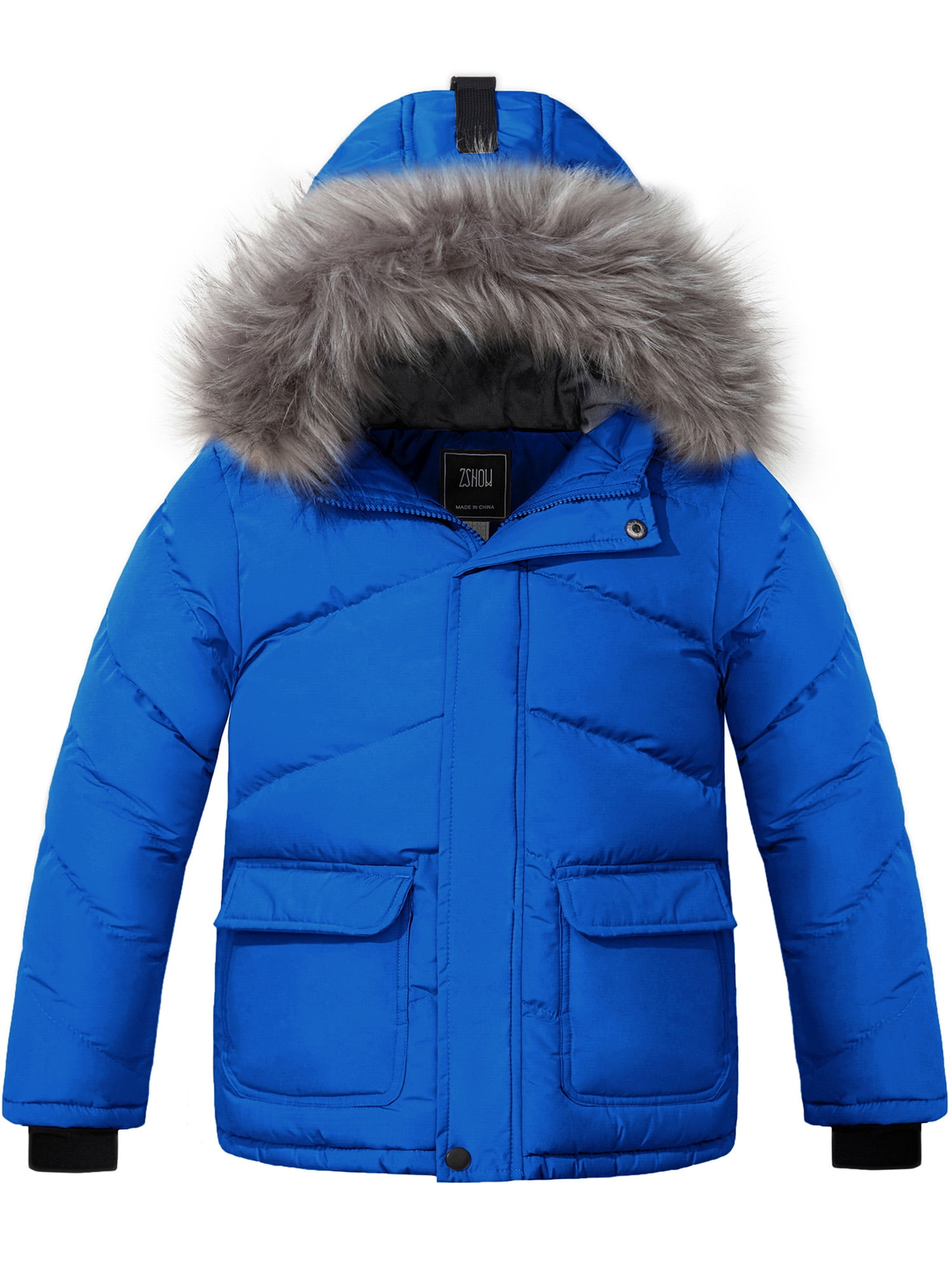 ZSHOW Boy's Puffer Coat Warm Puffer Jacket Waterproof Outerwear Jacket