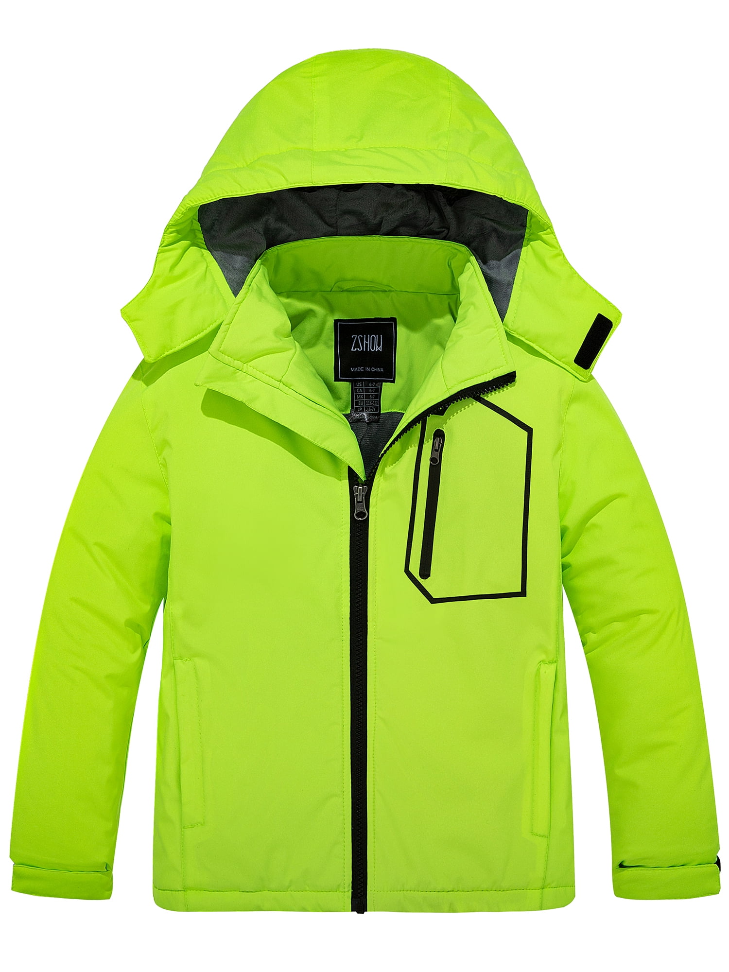 ZSHOW Boy's Windproof Ski Jacket Thick Winter Snow Coat with Hood ...
