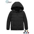 thumbnail image 1 of Wantdo Boy's Winter Coat Padded Puffer Jacket Windproof Winter Jacket Pure Black 8, 1 of 11