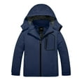 thumbnail image 1 of ZSHOW Boy's Winter Coats Hooded Ski Jacket Windbproof Thick Snow Parka Coat Dark Blue 6/7, 1 of 8