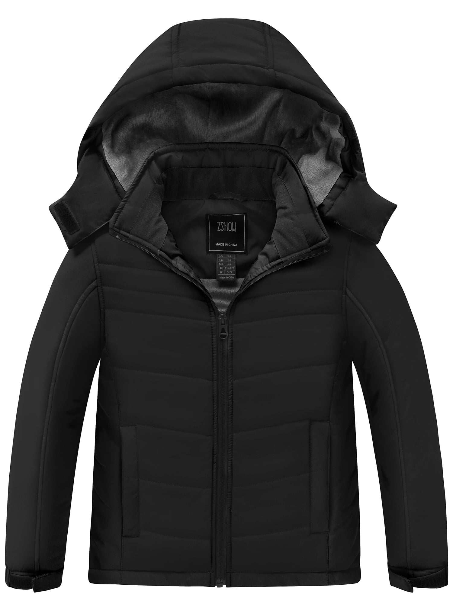 ZSHOW Girl's Coat Warm Winter Coats Waterproof Winter Jacket with Hood