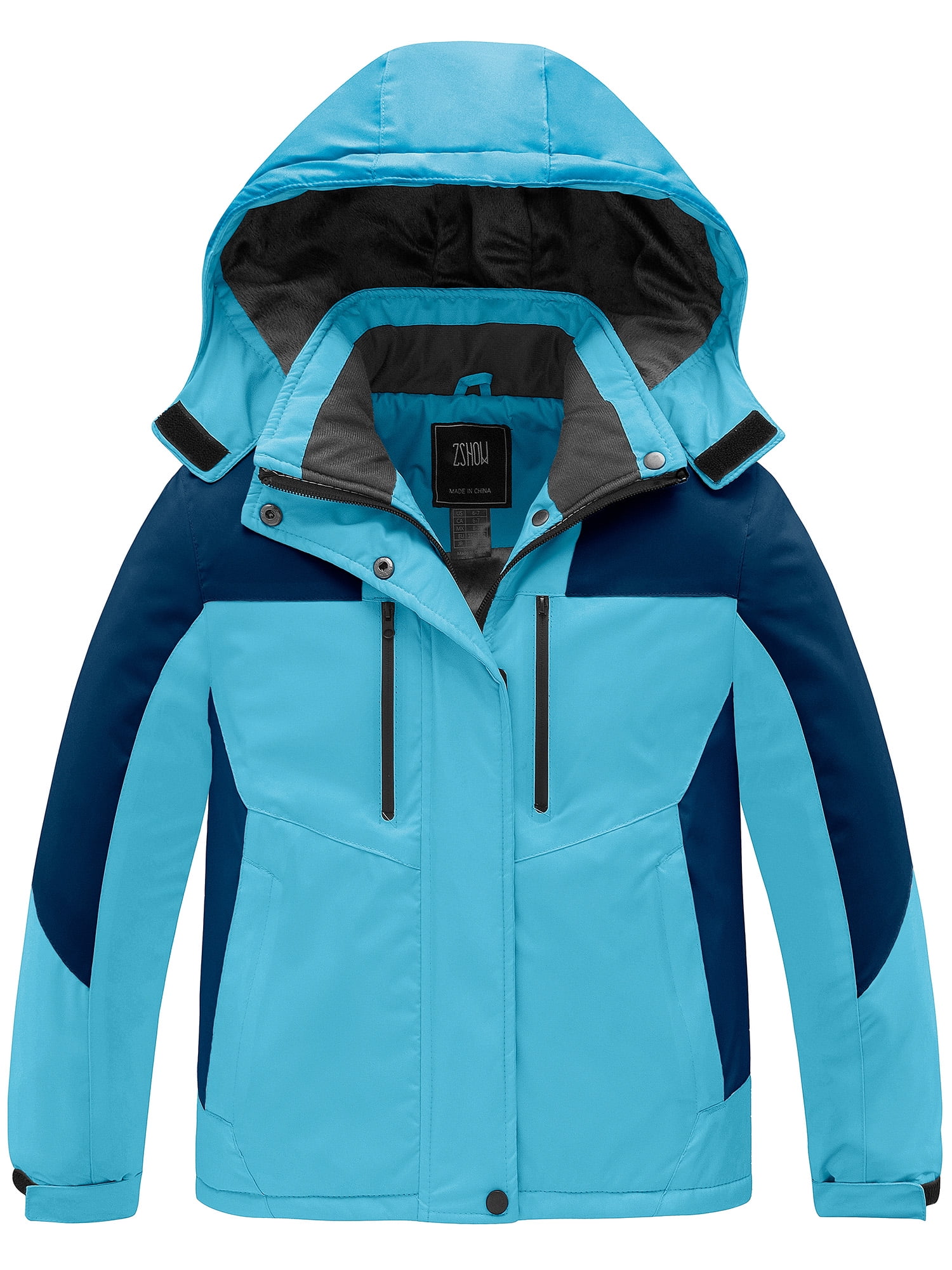 ZSHOW Girl's Ski Jacket Waterproof Winter Jacket Warm Fleece Rain Coat ...