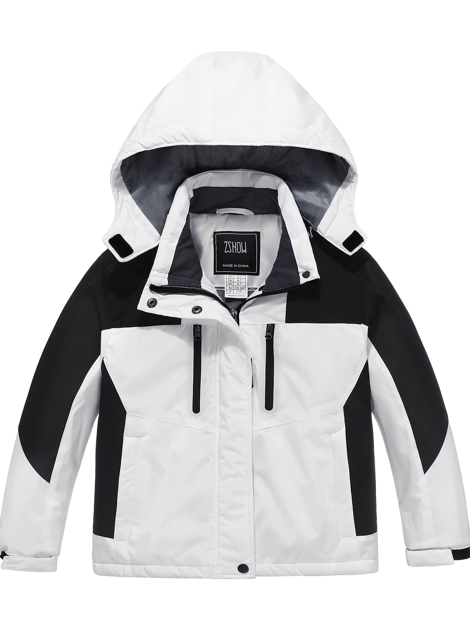 ZSHOW Girl's Ski Jacket Windproof Winter Coat Waterproof Rain Jacket ...
