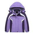 thumbnail image 1 of ZSHOW Girl's Snow Coat Waterproof Mountain Ski Jacket Hooded Rain Coat Purple 14/16, 1 of 8