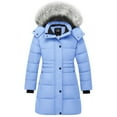 thumbnail image 1 of ZSHOW Girl's Winter Jacket Warm Winter Coat Padded Puffer Jacket Light Purple 10/12, 1 of 10
