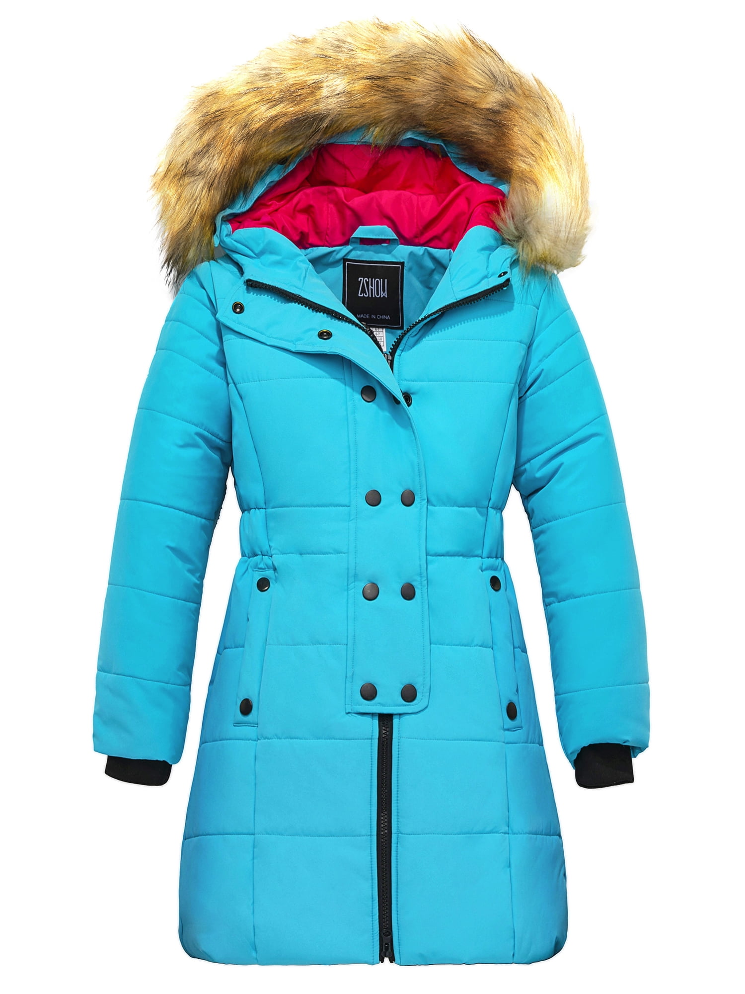 ZSHOW Girls' Puffy Coat Warm Winter Coat Long Padded Puffer Jacket