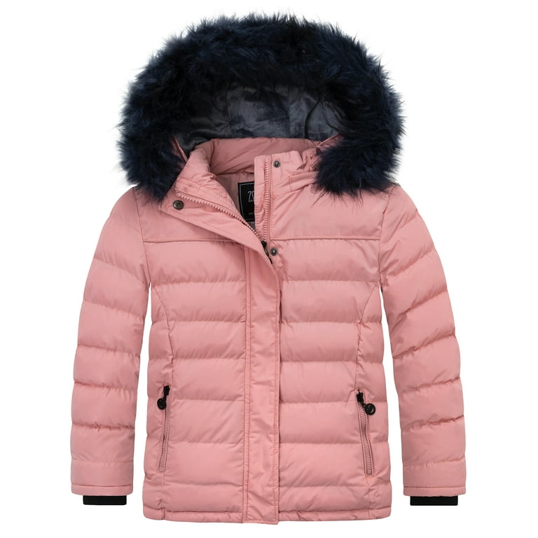 Coral fashion winter coat