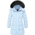thumbnail image 1 of ZSHOW Girls' Recycled Jacket Waterproof Winter Coat Insulated Snow Jacket with Hood Light Blue 6/7, 1 of 10