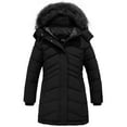 thumbnail image 1 of ZSHOW Girls' Winter Coat Thick Padded Puffer Jacket Water Resistant Parka Outerwear Black 18/20, 1 of 10