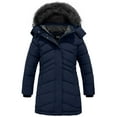 thumbnail image 1 of ZSHOW Girls' Winter Coat Warm Winter Jacket Waterproof Puffer Puffer Coat Dark Blue 8, 1 of 10