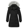 thumbnail image 1 of ZSHOW Girls' Winter Jacket Hooded Puffer Jacket Padded Winter Coat Black 10/12, 1 of 11