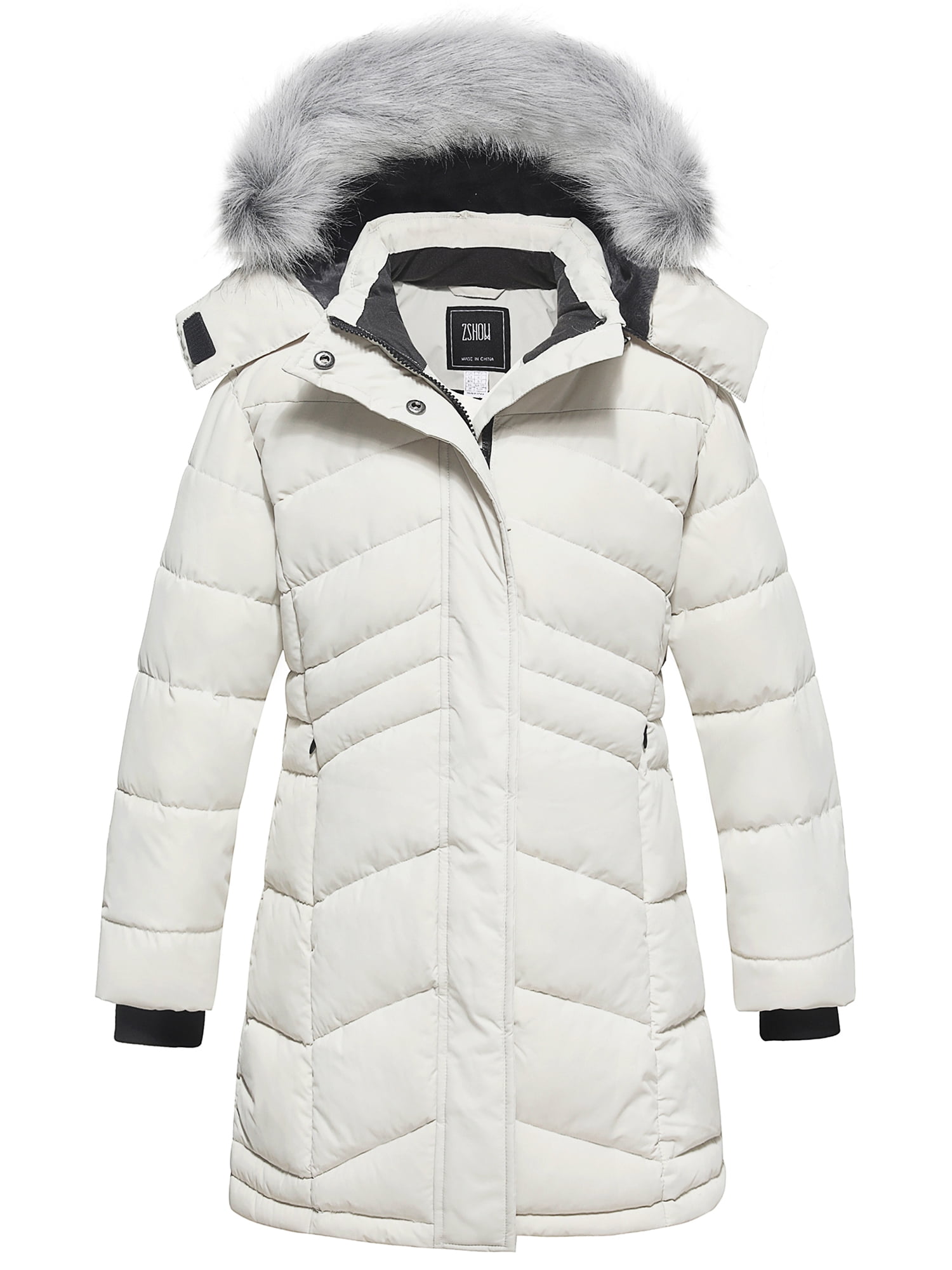 ZSHOW Girls Winter Jacket Warm Fleece Lined Puffer Jacket Warm