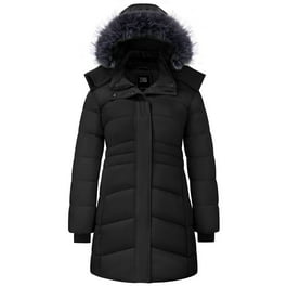 DKNY Women s Long Puffer Detachable Hooded Wind Resistant Jacket Thistle S Walmart