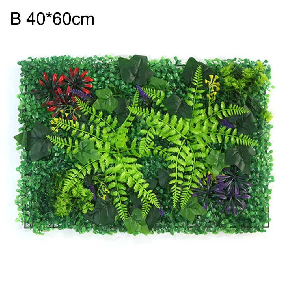 ZSIFEN 40*60CM Artificial Plant Flower Wall Panels UV Realistic Indoor