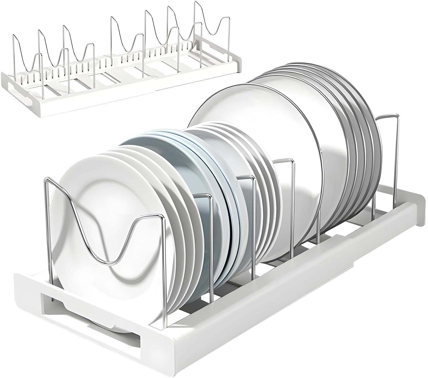 ZSIGNS Pot Rack Organizer Pan Holder Rack Kitchen Flexible Pot Stand ...