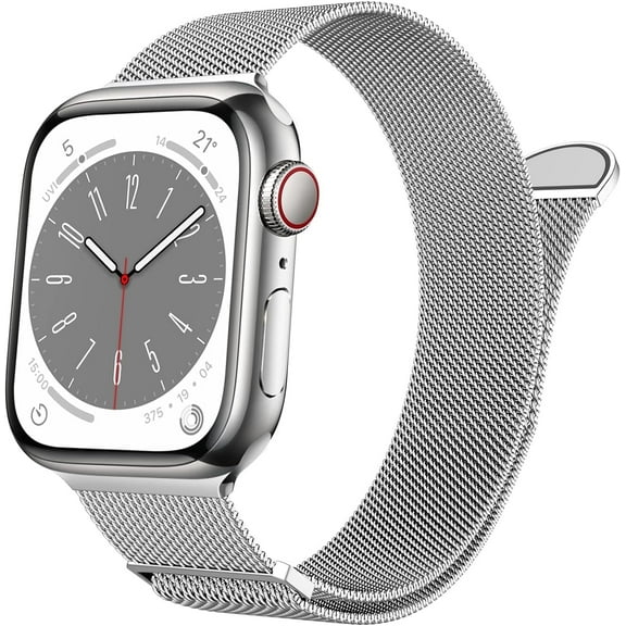 ZSOU Metal Mesh Watch Band for Apple Watch 38/40/41/42mm(Series 10) - Silver