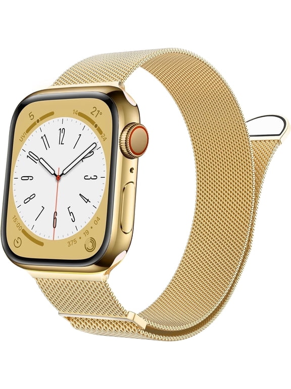 Metal Mesh Watch Band for Apple Watch 42mm(Series 1-3)/44/45/46/49mm - Gold