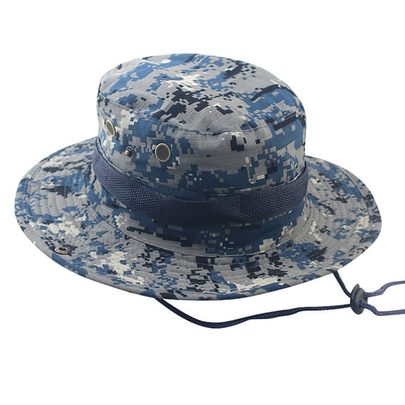 ZSQDM Adjustable Cap Camouflage Boonie Hats Nepalese Cap Mens Fisherman Hat beanies Mens Cowboy Hat Bucket Hats Swim Cap Women Adult