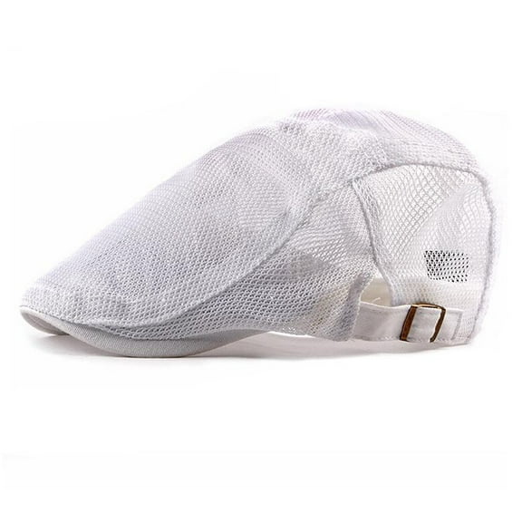 ZSQDM Adult Breathable Mesh Summer Hat Newsboy beret Ivy Cabbie Adjustable Flat Cap beanies Hat Hanger Visors Swim Cap Women Adult