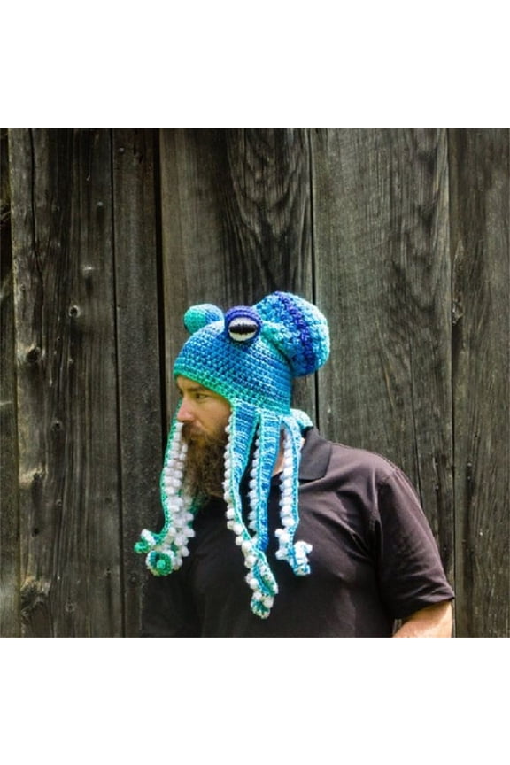 ZSQDM Adult Halloween Party Tricky Funny Head Cover Crochet Yarn Hat Crochet Hat The Perfect Addition To Your Everyday Winter Wardrobe beanie Sun Hats for Women Uv Protection Hats Pencil Cap Erasers