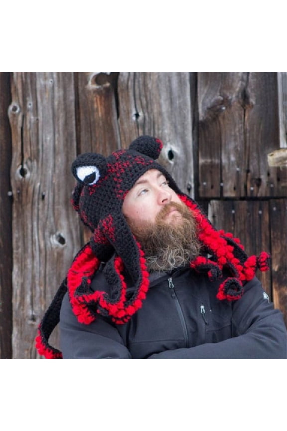 ZSQDM Adult Halloween Party Tricky Funny Head Cover Crochet Yarn Hat Crochet Hat The Perfect Addition To Your Everyday Winter Wardrobe beanies Womens Hats Bomber Hats Straw Covers Cap for Tumblers
