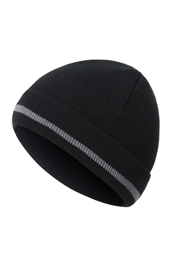 ZSQDM Adult Reflective Knit beanie Hats Warm Winter Hats Headwear for Work,Running beanie Witch Hat Baseball Caps Womens Hats Baseball Caps