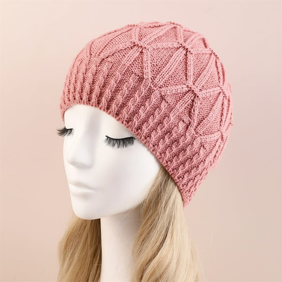 ZSQDM Autumn and Winter Wool Knitted Hats for Men and Women Warm and Fashionable Hats beanie for Women Boonie Hats for Men Bomber Hats Wave Cap