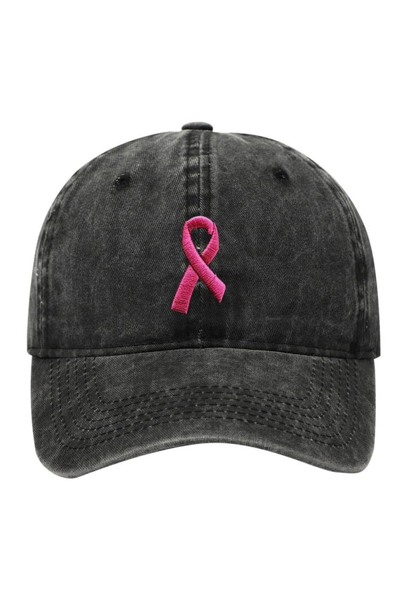 Baseball Hats for Men Women Breast Cancer Hats For Women Embroidered Adjustable Breast Cancer Awareness Hat Breast Cancer For Woman Womens Baseball Hats