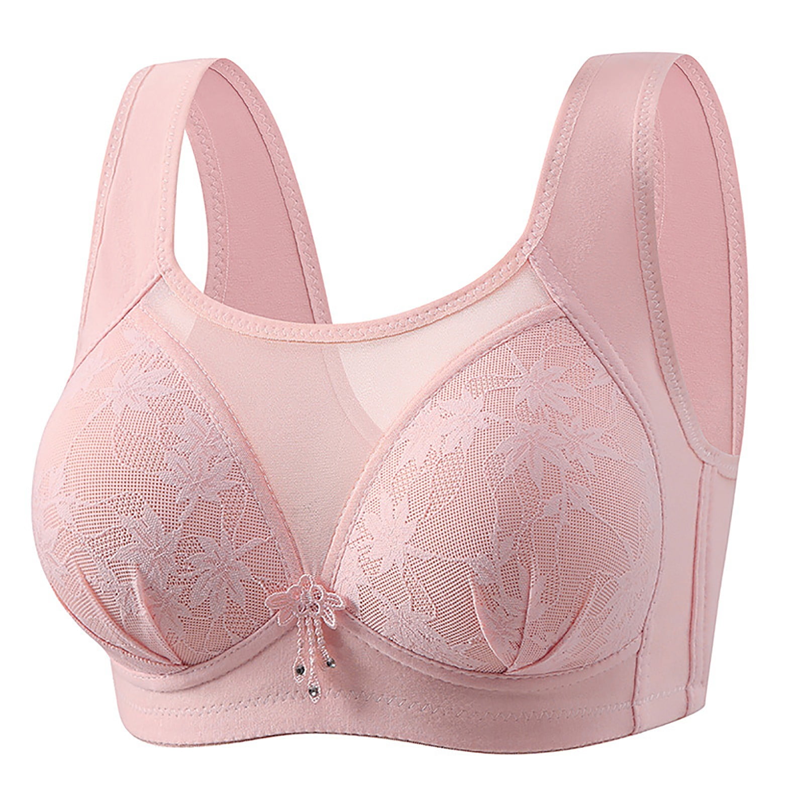 XMMSWDLA Lace Underwire Bra, Full-Coverage Lace Bra with